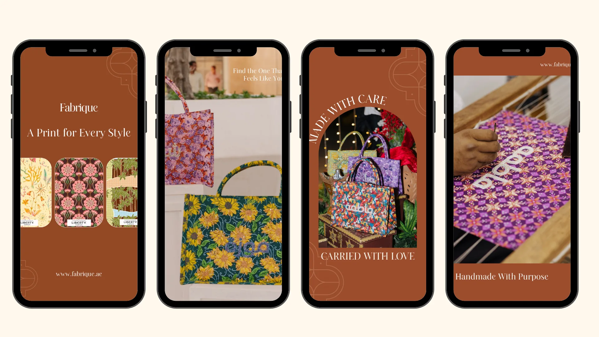 Fabrique stories: a print for every style, made with care, carried with love