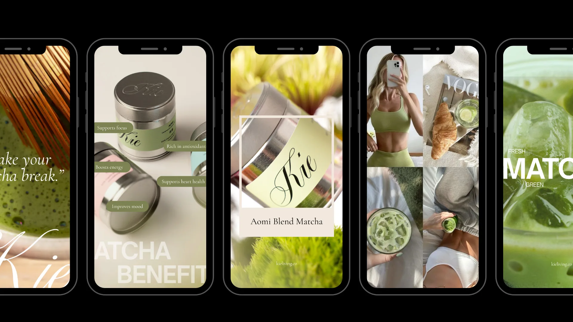 Kio matcha stories: matcha benefits, the Aomi blend tin and matcha moments